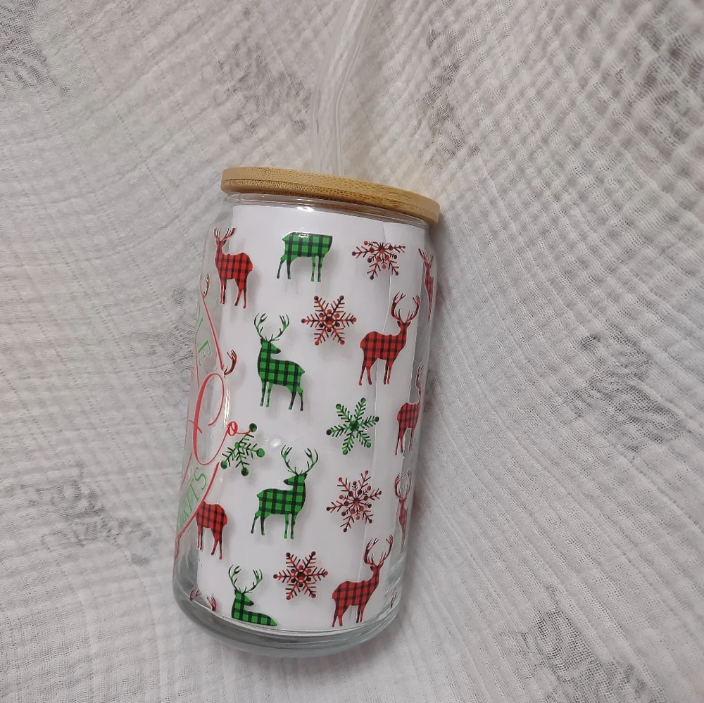 North Pole brewing glass can tumbler - Picture 2 of 5